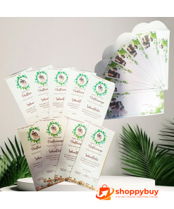 Wedding Card with Customized 9x4 Envelopes - Personalized Invitation Set