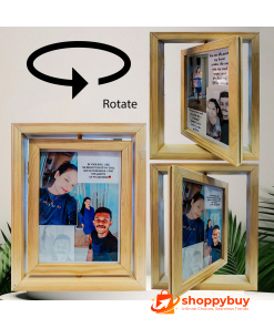 Dual Side Rotatable Photo Frame - Versatile Double-Sided Picture Frame
